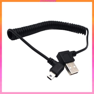 [พร้อมส่ง] สายเคเบิ้ล 5 ฟุต 90 มุมขด Usb 2.0 A Male To Usb Mini 5P มุมซ้าย