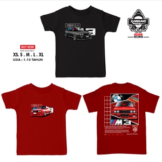 เสื้อยืด พิมพ์ลายรถยนต์ Bmw E30 สําหรับเด็ก