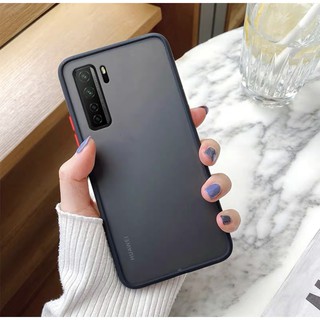 รุ่นใหม่ Case Huawei Nova 7SE เคสหัวเว่ย เคสกันกระแทก ปุ่มสีผิวด้าน ขอบนิ่มหลังขุ่น Nova 7se พร้อมส่ง กันลอยกล้อง