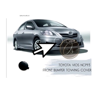 ฝาครอบตะขอเกี่ยวพ่วง กันชนหน้า สําหรับ Toyota Vios Ncp93 2007-2013 2008 2009 2010 2011 2012