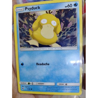 การ์ด  Psyduck การ์ดอังกฤษของเเท้