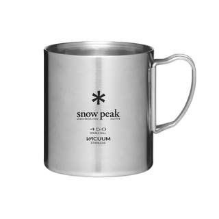 Snow Peak Stainless Vacuum Double Wall 450ml mug  แก้วน้ำ เก็บร้อน เก็บเย็น