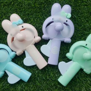 Pastel Bunny พัดลมมือ รูปกระต่ายสีพาสเทล