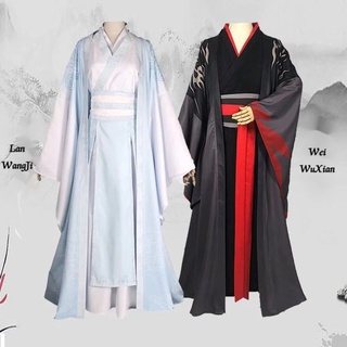 [พร้อมส่ง] ชุดเครื่องแต่งกายคอสเพลย์อนิเมะ Mo dao zu shi Wei Wuxian and Lan Wangji สําหรับผู้ชาย