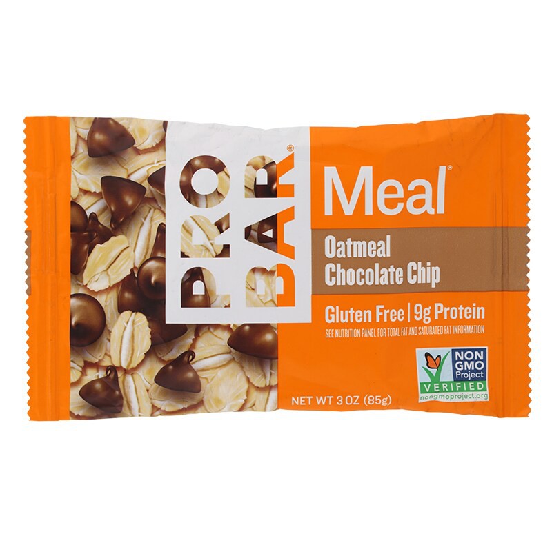 โปรบาร์มีลโอ๊ตมีลช็อกโกแลตชิพ 85กรัม Pro Bar Meal Oatmeal Chocolate Chip 85 grams