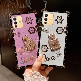 Yjd เคสโทรศัพท์มือถือ กันกระแทก ลายขวดเพชร สามมิติ สําหรับ Vivo S12 Pro V23 5G V23e S10 Pro S9 S9E S7 S6