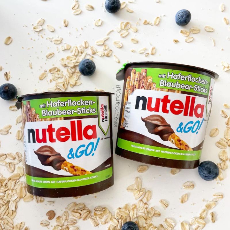 Nutella & Go mit Haferflocken Blaubeer Sticks ช็อคโกแลต นูเทลล่า ปริมาณ 54g.
