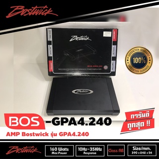 BOSTWICK BOS GPA4.240 เพาเวอร์แอมป์ แอมป์คลาสเอบี 4 ชาแนล แอมป์รถยนต์ แอมป์ ขับกลาง ขับแหลม Car Amplifier Class AB 4CH