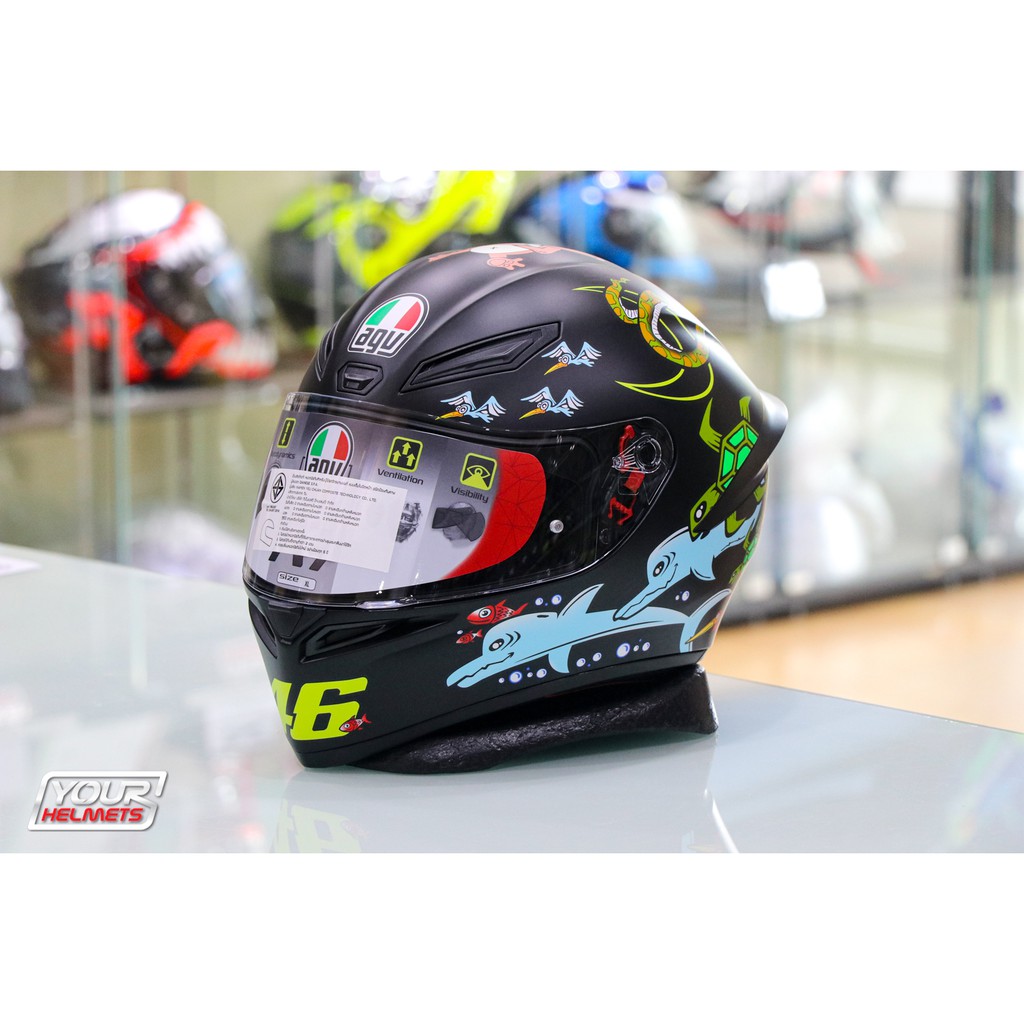 AGV HELMETS K1 WHITE ZOO MATT BLACK