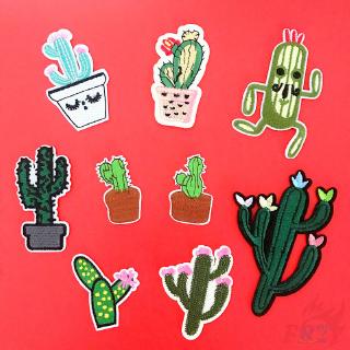 แผ่นป้ายลายกระบองเพชรสำหรับตกแต่งบ้าน 1 ชิ้น（☸ Plants - Cactus Patch ☸）