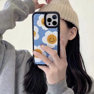 เคสโทรศัพท์มือถือนิ่ม ปักลายดอกทานตะวันน่ารัก สําหรับ iphone 14 14promax 14pro 14max 8plus 13promax 13pro 12promax 12 XS xsmax xr 11promax