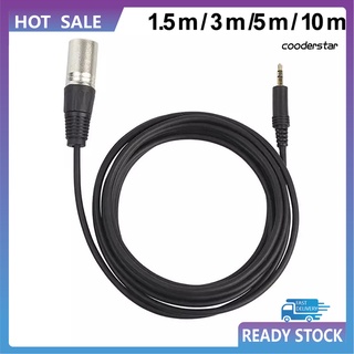 อะแดปเตอร์สายเคเบิ้ลแจ็ค 3.5 มิลลิเมตร 3 Pin Xlr Male อุปกรณ์เสริมสําหรับไมโครโฟน