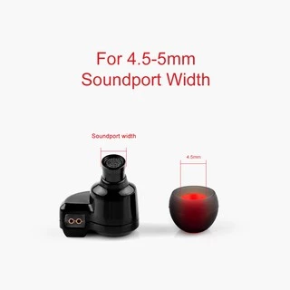 Trn ชุดหูฟังซิลิโคน 3 คู่ ( 6 ชิ้น ) L M S In Ear สําหรับหูฟัง Kza