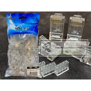 หัวแลน GL 390 RJ45 CAT6 Connector By Glink 100 ตัว