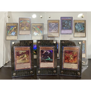 [3ใบ] Ultra Rare Alternate Art 3 Egyptian God Slifer Osiris Obelisk Ra yugioh card