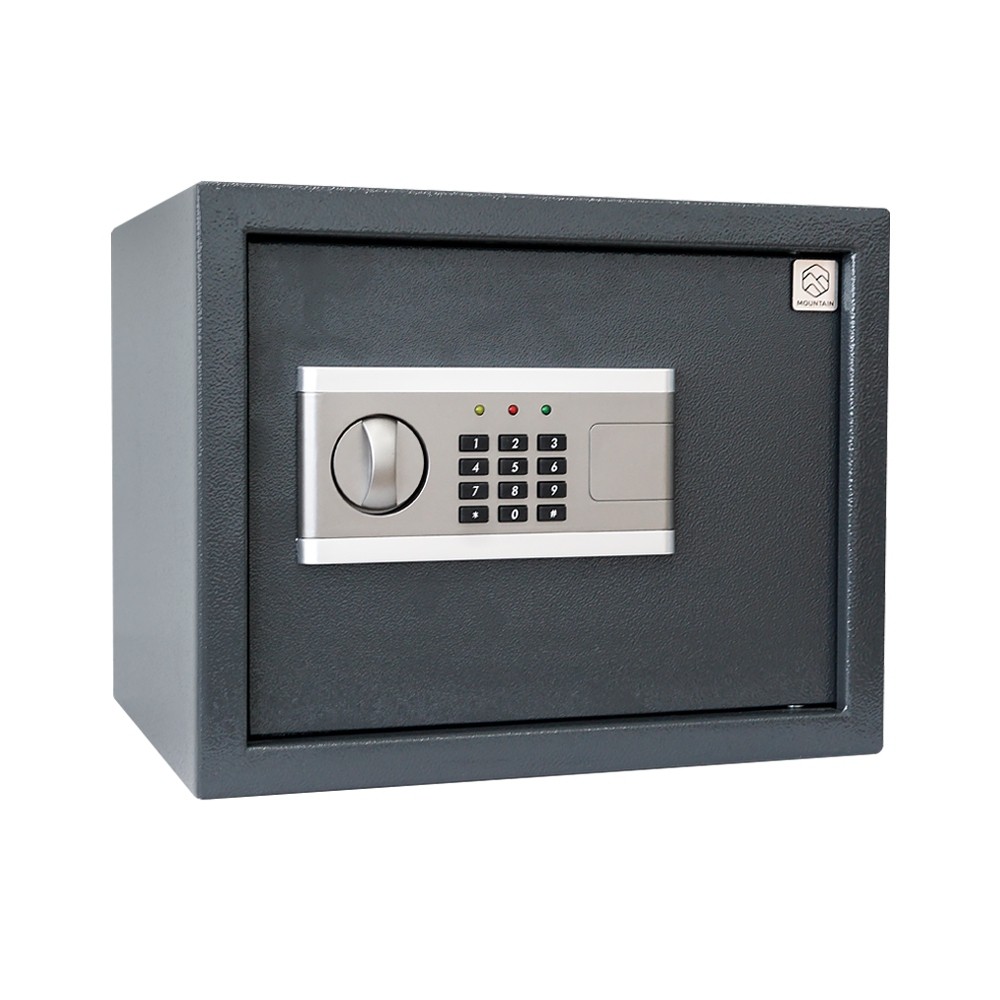 ตู้เซฟนิรภัย ตู้เซฟห้องพัก Mountain รุ่น ROCKY 30G (38x30x30 cm.) สีเทาเข้ม