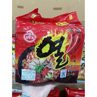 โอโตกิ ยวล ราเม็ง 120 กรัม แพ็ค 5 บะหมี่เกาหลี / Ottogi Yeul Ramyon 120g. Pack5