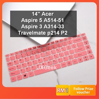 แผ่นครอบคีย์บอร์ด ขนาด 14 นิ้ว สําหรับ Acer Aspire 5 A514 A514-51Aspire 3 A314 A314-33 Travelmate P214 P2 P214-53 Swift5 SF515