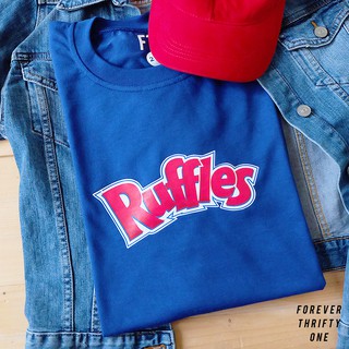 โลโก้ RUFFLES เสื้อยืด Unisex เสื้อเชิ้ตผู้ชายผู้หญิง ,Q!