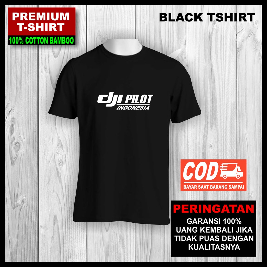 เสื้อยืด DJI Pilot Premium Cotton Bamboo Distro Al Hilal