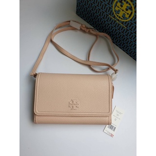 👑ผ่อน0%~แท้100%👑 กระเป๋าสะพาย Tory Burch 55374  Thea Flat Wallet Crossbody