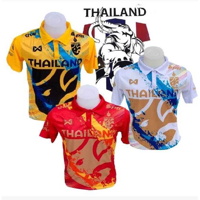 เสื้อบอล เสื้อทีมชาติไทย พิมพ์ลาย