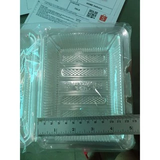 กล่องใส สำหรับใส่อาหาร (เบอร์ 104) ใส่ข้าวราดแกง ข้าวคลุกกะปิ ข้าวผัด เนื้อOPS ไม่เป็นไอน้ำ แพคละ 100 ชิ้น รุ่นฝาพับ