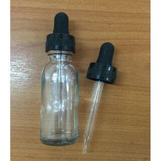 ขวดแก้วใส พร้อมชุดหยดแก้ว ขนาด 30ml