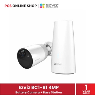 Ezviz BC1-B1 (กล้องวงจรปิด) ความละเอียด 4MP Battery Camera + Base Station สินค้ารับประกัน 1 ปี