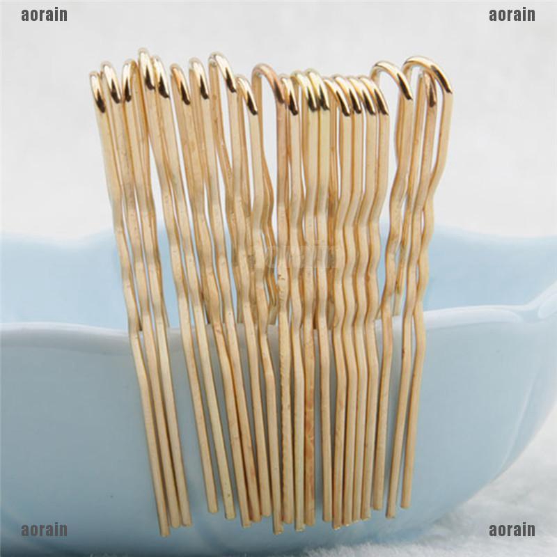 AG 20PCS Hair Waved U-shaped Bobby Pin Barrette Salon Grip Clip ...