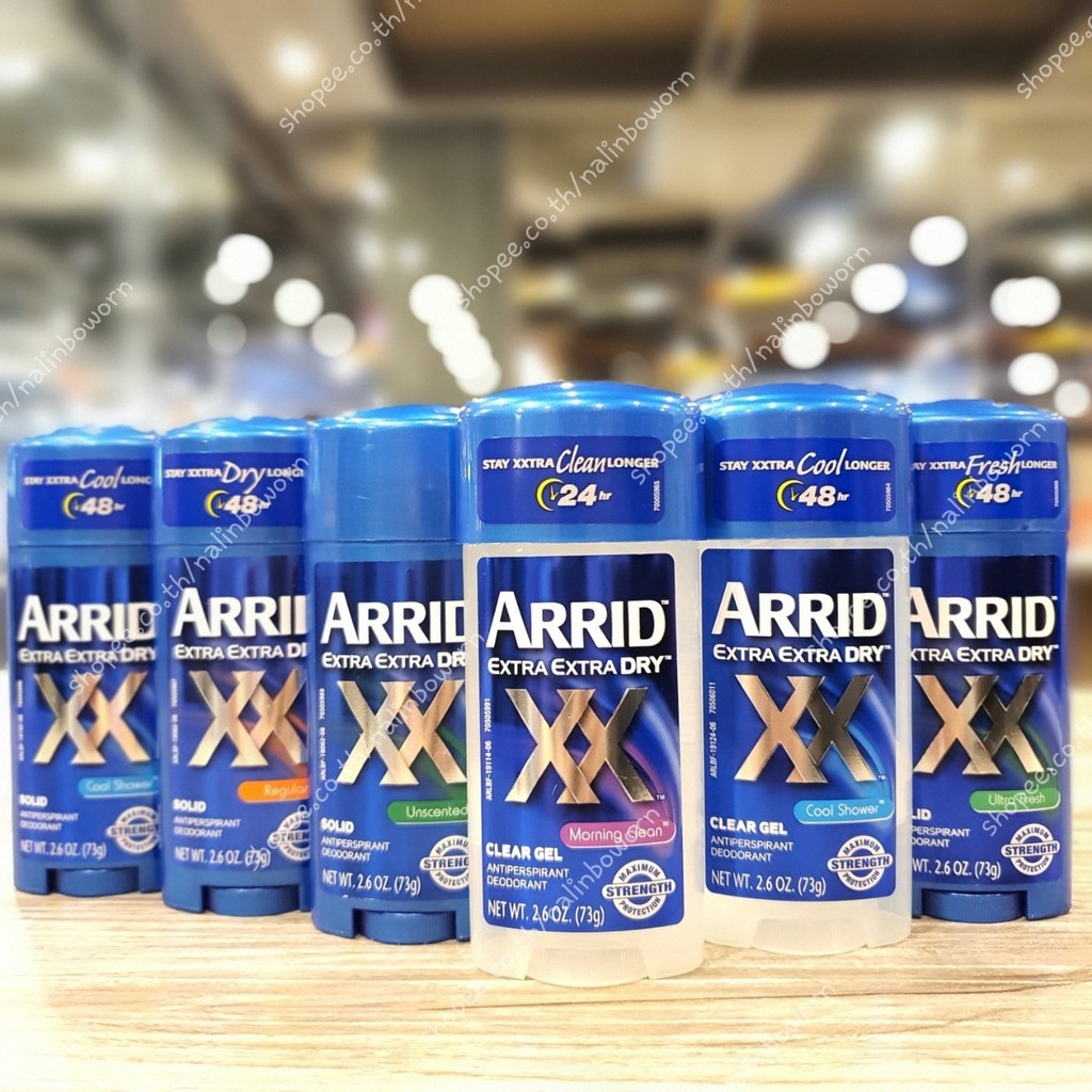 Arrid Extra Extra Dry XX Antiperspirant Deodorant, Solid 2.6 oz (73g) |  Shopee Thailand