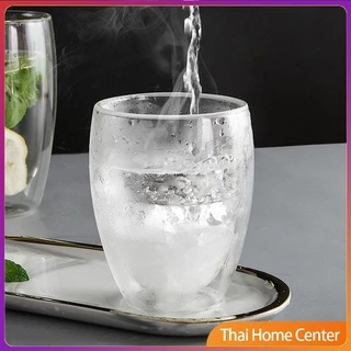 [A665] แก้วกาแฟ สไตล์ ญี่ปุ่น Double-layer glass