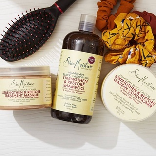 🌸พร้อมส่ง🌸Shea Moisture Jamaican Black Castor Oil เซ็ทฟื้นบำรุงผมเสียให้แข็งแรง