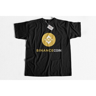 เสื้อยืดBNB สีดำ คริปโต Binance เนื้อผ้า Cotton100% No.30 เกรดComb พรีเมี่ยม สกรีนลายใหม่ตามออเดอร์ทุกตัว