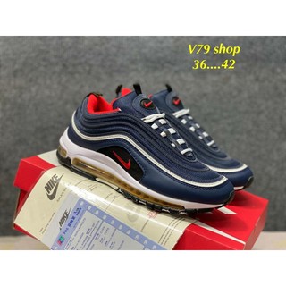 ┋❐ราคาพิเศษ Nike Air Max 97 (ไนกี้แอร์แม็กซ์97)【แถมกล่อง/สินค้าตรงปกแท้100%⭐】Size:37-45eu รองเท้าผ้าใบไนกี้ แฟชั่นผู้ชาย