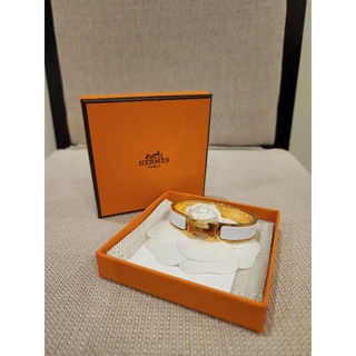 ใหม่ !! Hermes clic clac สีขาว / GHW ของเเท้ shop ไทย size pm