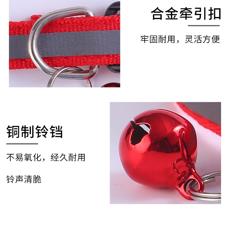 Boqi Factory ปลอกคอสัตว์เลี้ยง ปลอกคอหมา ปลอกคอแมว มีสีเทาสะท้อนแสง Cat collor01 - รูปที่ 5