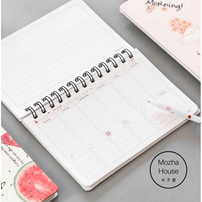 A5 Weekly Planner Schedule Book นักเรียน Memobook