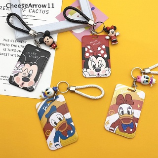 Che เคสใส่บัตรประจําตัวประชาชน ลายการ์ตูนดิสนีย์ รถบัส และรถไฟใต้ดิน พร้อมสายคล้อง สําหรับนักเรียน