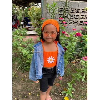 เสื้อไหมพรมลายดอกเดซี้