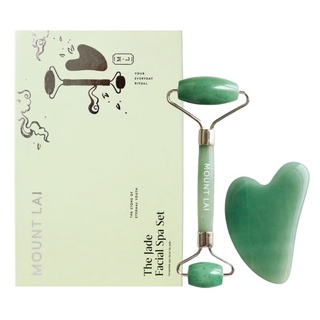 Mount Lai The Jade Facial Spa Set 2 Piece Set ลูกกลิ้งหยก กัวซาหยก matchy