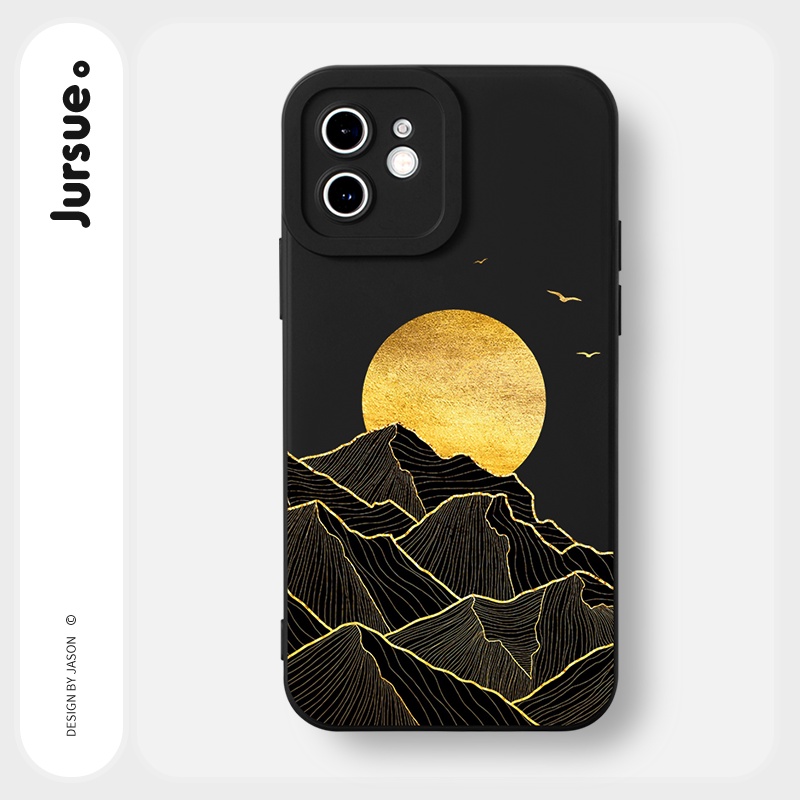 JURSUE เคสไอโฟน เคสซิลิโคนนุ่มขอบเหลี่ยมกันกระแทกน่ารักตลก เคสโทรศัพท์ Compatible for iPhone 17 16 15 14 13 12 11 Pro Max SE 2020 X XR XS 8 7 Plus พลัส Y2336