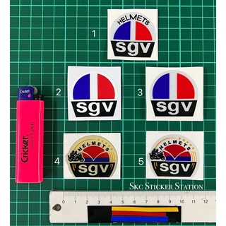 Sgv สติกเกอร์โลโก้หมวกกันน็อค อีพ็อกซี่ &amp; สะท้อนแสง &amp; ไม่สะท้อนแสง sgv sgvhelmets อีพ็อกซี่ copyori orifitting