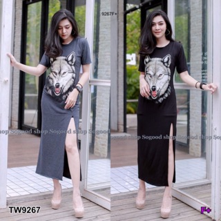 Maxi Dress เดรสยาวผ่าหน้า NI9267