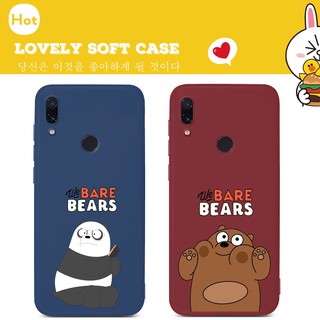 เคสโทรศัพท์สำหรับ Xiaomi Redmi 9 9A 9C 8A 7A 7 6A 10X Note 9S 9 Pro 8T 8 7 6 10 Pro Go Redmi K20 K30 K30i Pro ZOOM Y3 Note9 Note9s Note7 Note8 Note10 Pro Case เราเปลือยหมี Protective TPU Cover