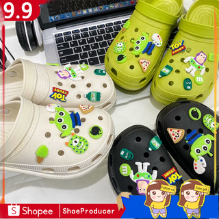 Buzz Lightyear Cros รองเท้าแตะ พื้นหนา กันลื่น ลายการ์ตูนน่ารัก เหมาะกับเดินชายหาด แฟชั่นสําหรับผู้ชาย และผู้หญิง