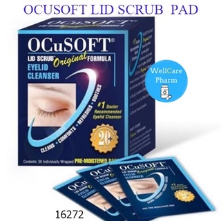 Ocusoft lid scrub original pad : แผ่นเช็ดทำความสะอาดเปลือกตา