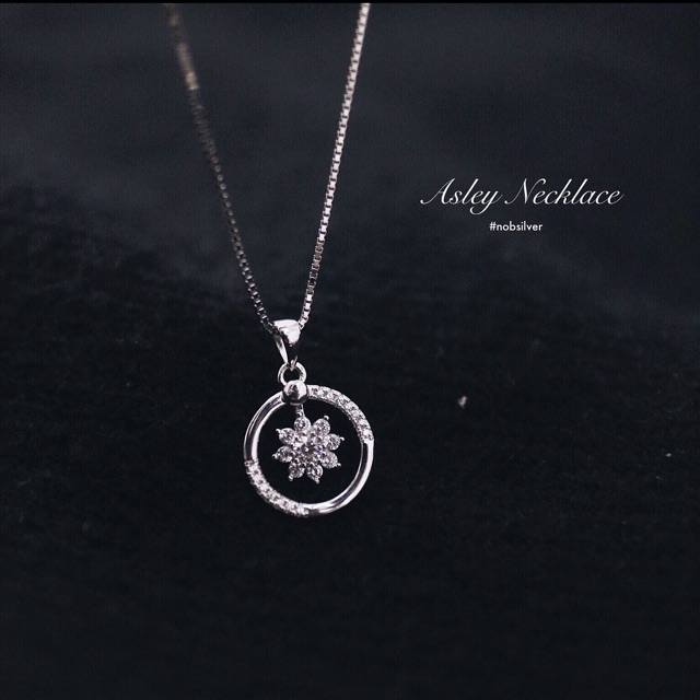 สร้อยคอเงินผู้หญิง Asley Necklace - Nobsilver Jewelry