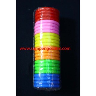 กำไลเด็ก สีสด (24 ชิ้น), Childrens bangles - solid colour (24 pieces)