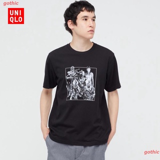 เสื้อยืดผ้าฝ้าย เสื้อยืดยอดนิยม Uniqlo Mens Parent-child (UT) ULTRAMAN Printed T-shirt (ultra Hero Series Short Sleeve)